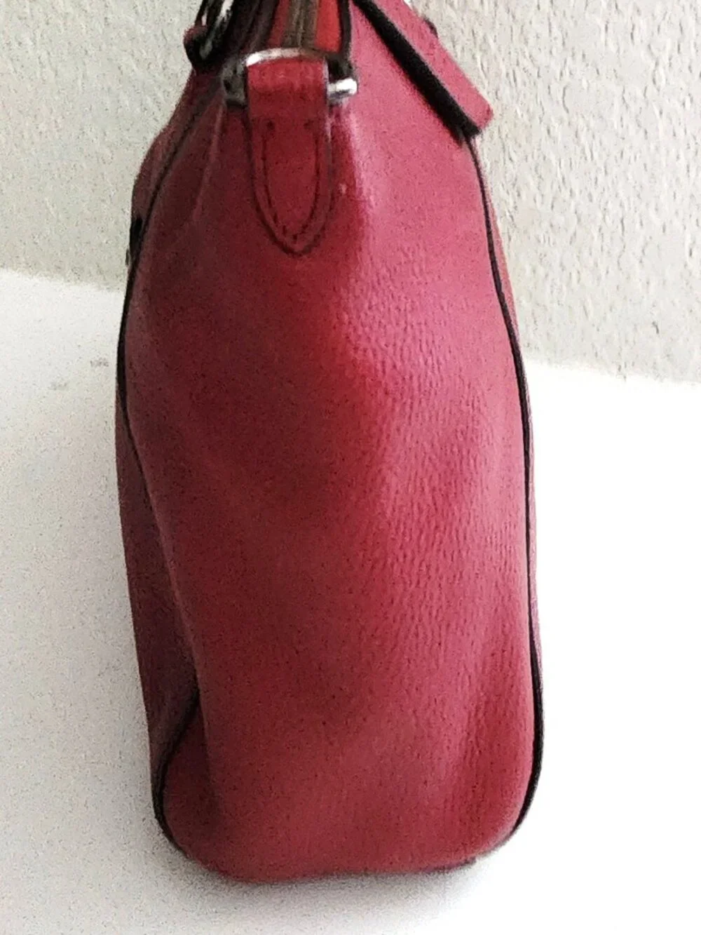 Like New Coach Prairie Deep Red Leather Shoulder Bag Purse